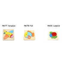 Wooden Chunky Puzzles - Assorted Wooden Chunky Puzzles - Assorted